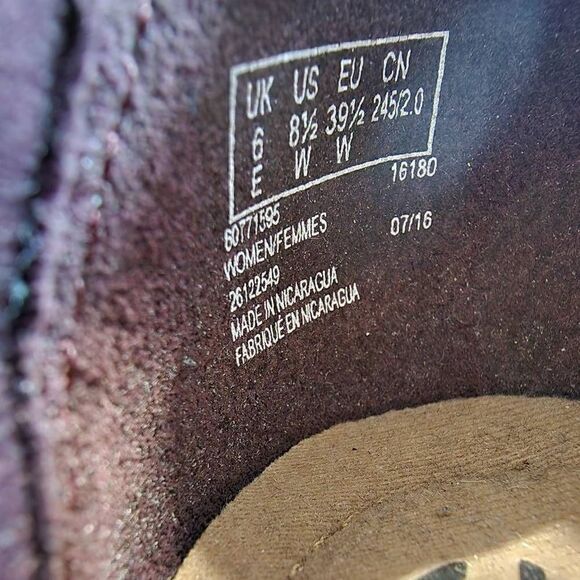 Clarks Perforated Nubuck Leather Slip-On Medora Gemma Size 8.5 - Picture 10 of 11